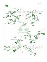 Gear Change Mechanism per Kawasaki Concours 1990