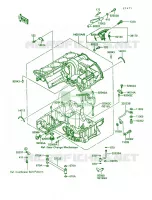 Crankcase per Kawasaki Concours 1989