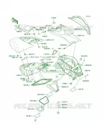 Hull Middle Fittings per Kawasaki ULTRA 260LX 2009