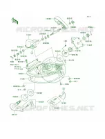 Handle Pole per Kawasaki 900 STX 2006