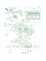 Crankcase per Kawasaki 1100 STX D.I. 2002
