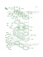 Cylinder HeadCylinder per Kawasaki 1100 STX D.I. 2002
