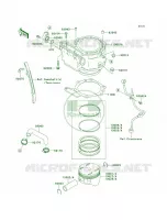 CylinderPistons per Kawasaki KLR650 New Edition 2014