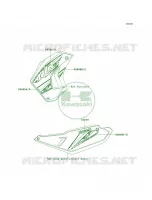 DecalsEbonyEDFCAUS per Kawasaki KLR650 New Edition 2014