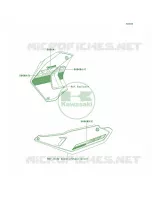 DecalsWhiteEESCAUS per Kawasaki KLR650 New Edition 2014