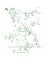 Engine Mount per Kawasaki KLR650 New Edition 2014