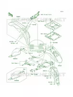 Fenders per Kawasaki KLR650 New Edition 2014