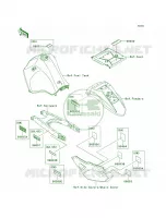 LabelsEBFECF per Kawasaki KLR650 New Edition 2014