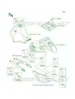 LabelsEDF EES per Kawasaki KLR650 New Edition 2014