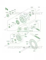Rear HubEBF per Kawasaki KLR650 New Edition 2014