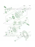 Rear HubECF EES per Kawasaki KLR650 New Edition 2014