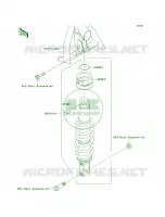 Shock Absorbers per Kawasaki KLR650 New Edition 2014