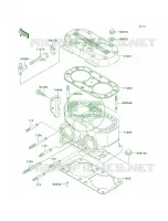 Cylinder HeadCylinder per Kawasaki SUPER SPORT XI 1997