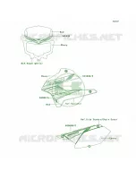 DecalsF.RedTCF per Kawasaki KLX250S 2012