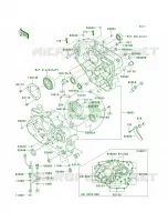 Crankcase per Kawasaki KLR650 2012