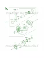 Crankshaft per Kawasaki KLR650 2012