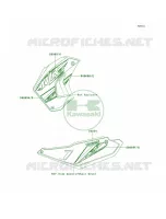 DecalsGreenWhiteEEF per Kawasaki KLR650 2012
