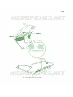 DecalsWhiteEESCAUS per Kawasaki KLR650 2012