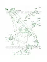Engine Mount per Kawasaki KLR650 2012