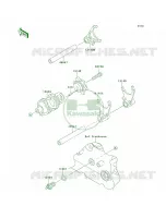 Gear Change DrumShift Forks per Kawasaki KLR650 2012
