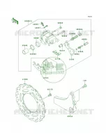 Rear Brake per Kawasaki KLR650 2012