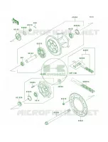 Rear HubEBF per Kawasaki KLR650 2012