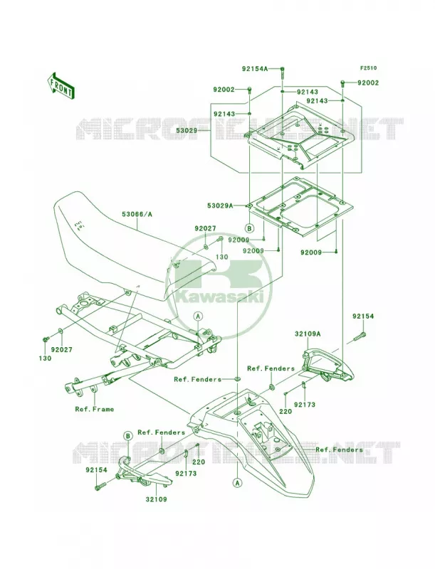 Seat Kawasaki MOTOS 650 2012 KLR650  KL650ECF