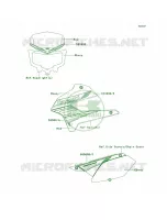 DecalsF.RedTCF per Kawasaki KLX250S 2011