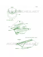 DecalsS.RedT9F per Kawasaki KLX250S 2011
