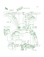 Fenders per Kawasaki KLX250S 2011