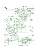 Crankcase per Kawasaki KLR650 2010