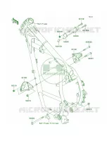 Engine Mount per Kawasaki KLR650 2010