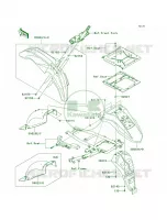Fenders per Kawasaki KLR650 2010