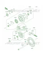 Rear Hub per Kawasaki KLR650 2010