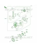 Crankshaft per Kawasaki KLR650 2009