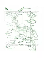 Fenders per Kawasaki KLR650 2009
