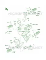 Footrests per Kawasaki KLR650 2009