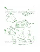 Labels per Kawasaki KLR650 2009