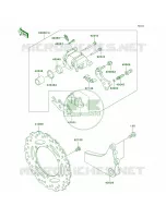 Rear Brake per Kawasaki KLR650 2009
