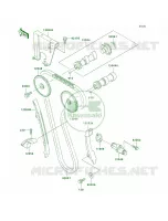 CamshaftsTensioner per Kawasaki KLR650 2007