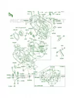 Crankcase per Kawasaki KLR650 2007