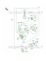 Crankshaft per Kawasaki KLR650 2007