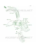 Fenders per Kawasaki KLR650 2007