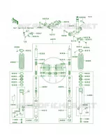 Front ForkA6F per Kawasaki KLR650 2007