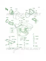 Air Cleaner per Kawasaki KLR650 2004