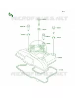 Cylinder Head Cover per Kawasaki KLR650 2004