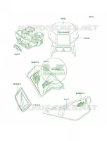 DecalsGreenA17 per Kawasaki KLR650 2004