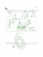 Front BrakeA18A19 per Kawasaki KLR650 2004