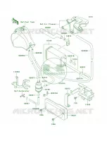 Fuel Evaporative SystemCA per Kawasaki KLR650 2004