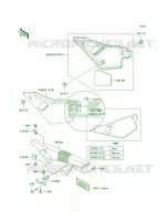 Side CoversChain Cover per Kawasaki KLR650 2004